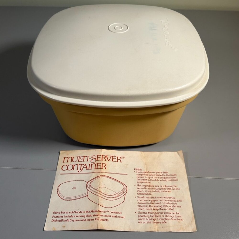Vintage 70s Tupperware Multi-serve container